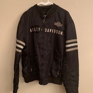 Vintage Harley Varsity jacket sz L